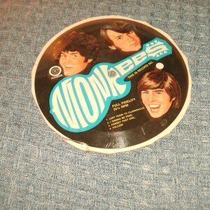 Collectible Vintage 60s Monkees Colgems Cereal Box Record 33 1/3 RPM Cardboard